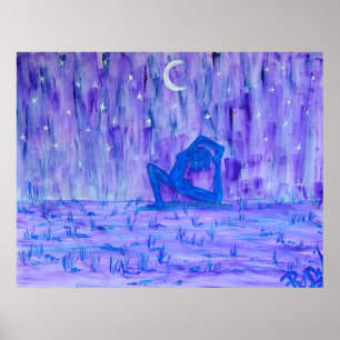 Impressão das canvas - noite da ioga