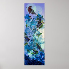 Impressão das coxas e flores