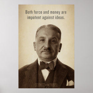 Impressão das ideias de Ludwig von Mises
