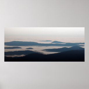 Impressão das Montanhas Blue Ridge