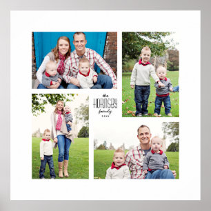Impressão de 4 Fotografias da Família Personaliz