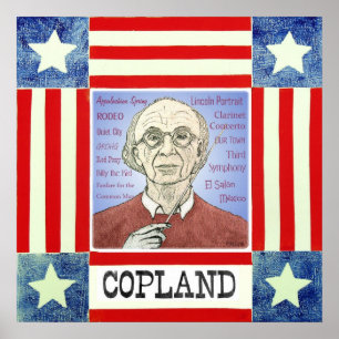 Impressão de Aaron Copland