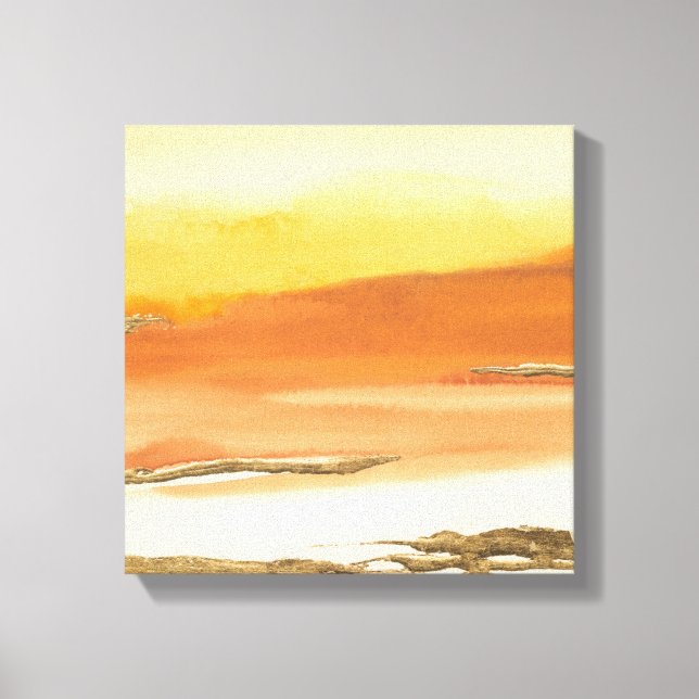 Impressão de Abstrato de Amber I v2 Gilded (Frente)