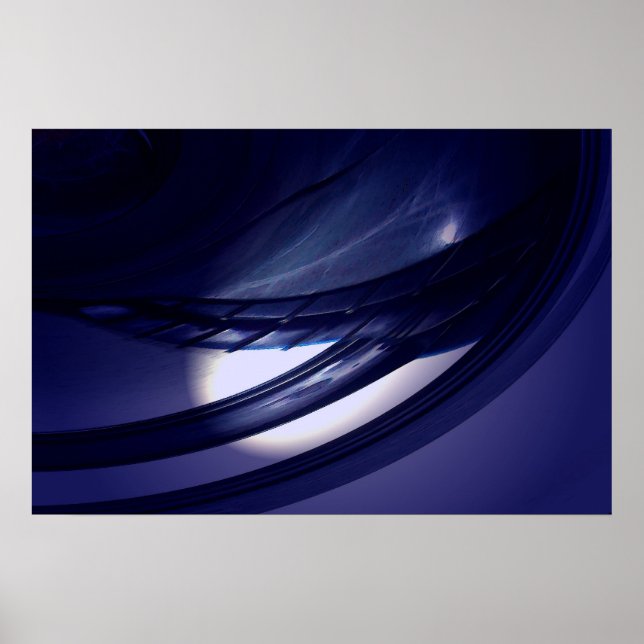 Impressão de Abstrato de arte digital geométrica (Frente)