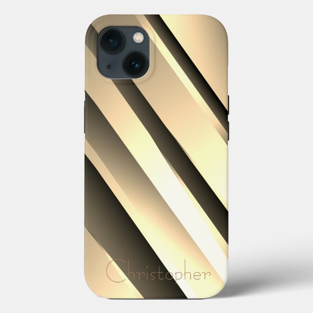 Impressão de aço inoxidável Dourado de titânio (Verso)