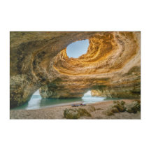 Impressão de acrílico da caverna de Benagil