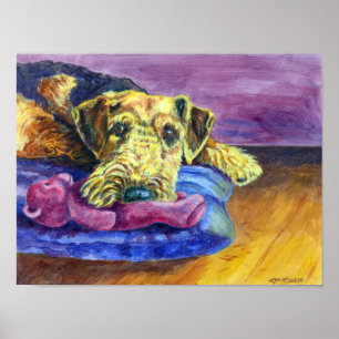 Impressão de Airedale Terrier Wall