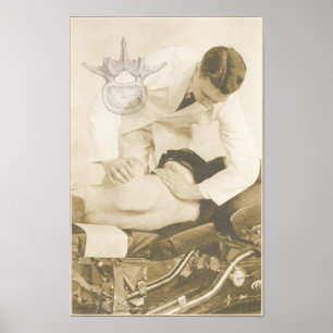 Impressão de ajustamento da coluna da quiroprática