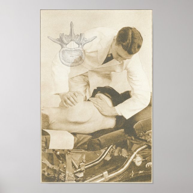 Impressão de ajustamento da coluna da quiroprática (Frente)