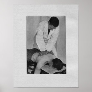 Impressão de ajustamento da coluna da quiroprática