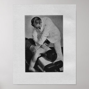 Impressão de ajustamento da coluna da quiroprática