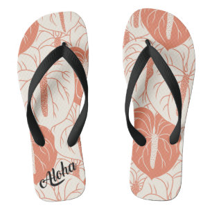 Impressão de Aloha - chinelos