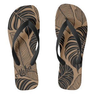 Impressão de Aloha - chinelos