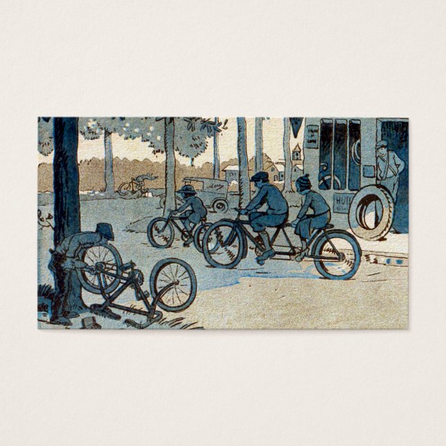 Impressão de Andando de bicicleta Vintage (Frente)