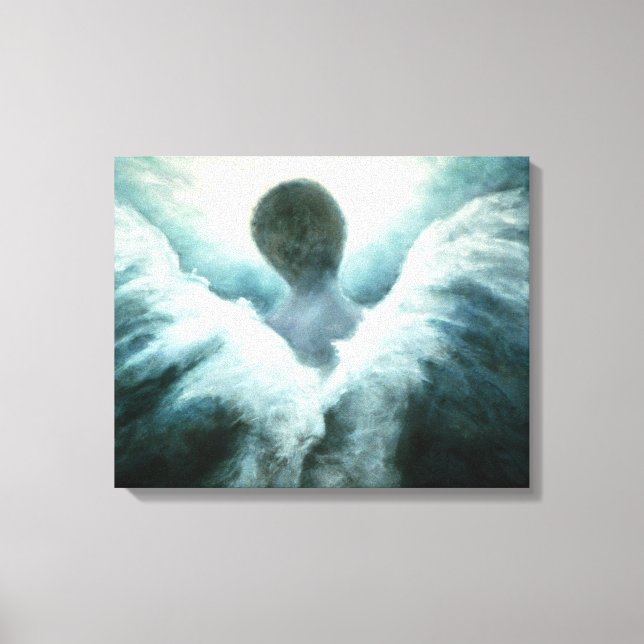 Impressão de Anjo Crescente na Canvas (Frente)