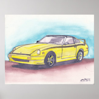 impressão de Aquarela 280ZX