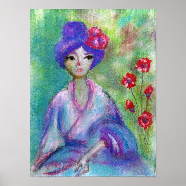 impressão de Arquivamento "Geisha Bonito" (Matte) (Frente)