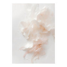 Impressão de Arte Abstrata Floral Rosa Corado | Pé
