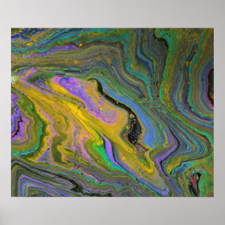 Impressão de Arte Abstrata Geodo Vibrante 2 Imagin