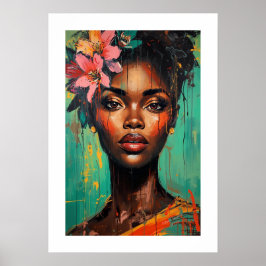 Impressão de Arte Abstrata Vibrante
