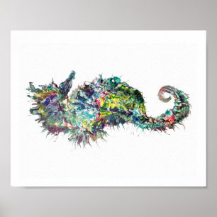 Impressão de arte, Abstrato, cavalo de mar, caval