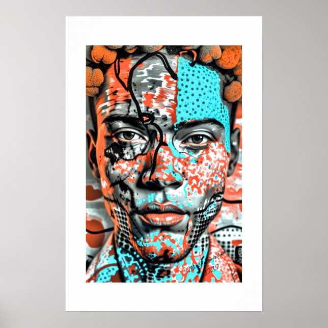 Impressão de Arte Africana (Frente)