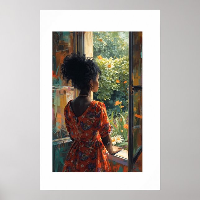 Impressão de Arte Africana (Frente)