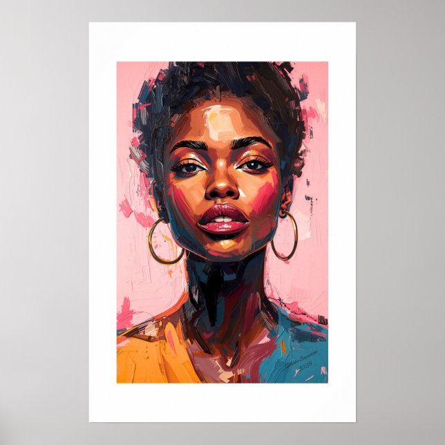 Impressão de Arte Africana (Frente)