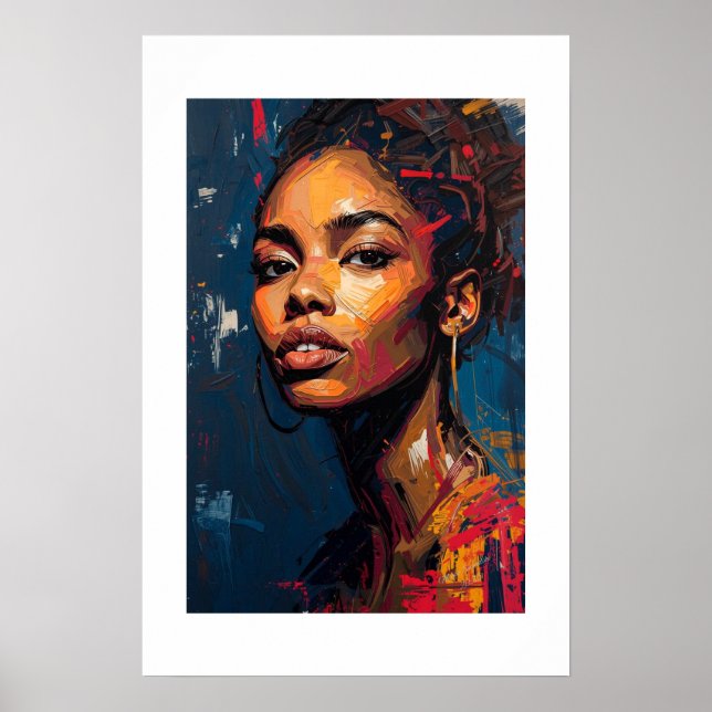 Impressão de Arte Africana (Frente)