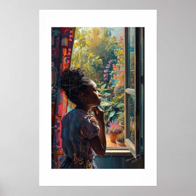 Impressão de Arte Africana (Frente)