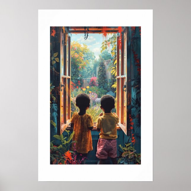 Impressão de Arte Africana (Frente)