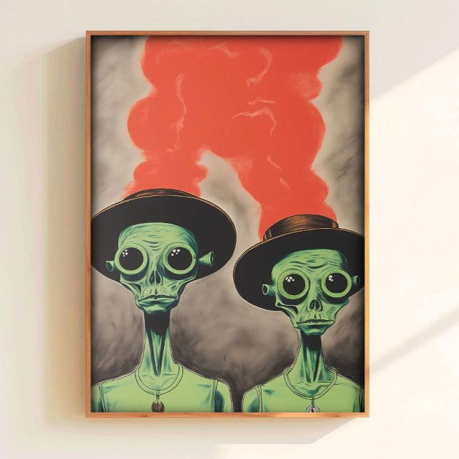 Impressão de Arte Alien Presente para Amante de Ov (Criador carregado)