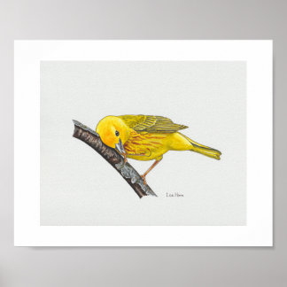 Impressão de Arte Amarelo Engraçado