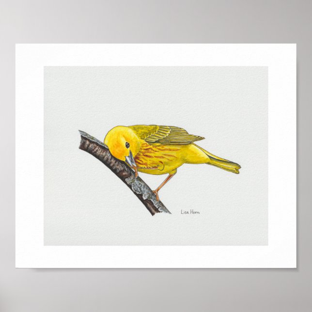 Impressão de Arte Amarelo Engraçado (Frente)