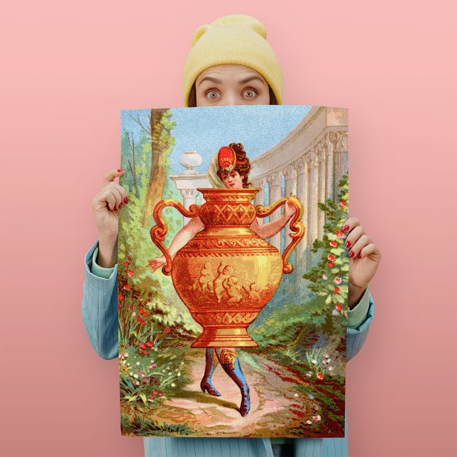 Impressão de Arte Ânfora Dourada Dish Darlings (Criador carregado)
