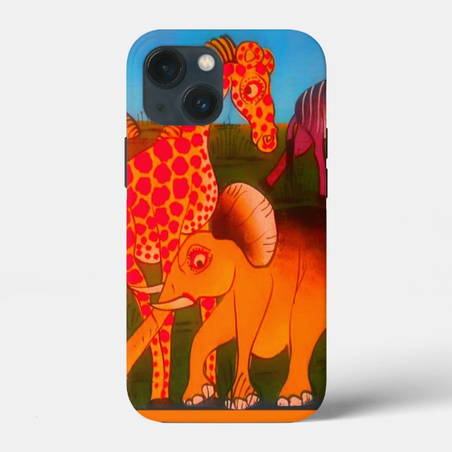 Impressão de Arte Animal Africano (Verso)