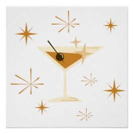 Impressão de Arte Atômica do Século médio