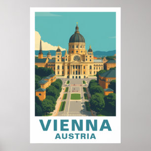 Impressão de Arte Barroca de Viagem de Viena Áustr