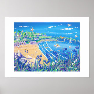 Impressão de Arte: Bluebells em Swanpool, Cornwall