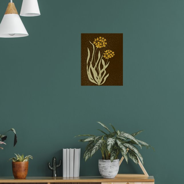 Impressão de Arte Botânica de Cebolinha Florida |  (Sala de Estar 1)