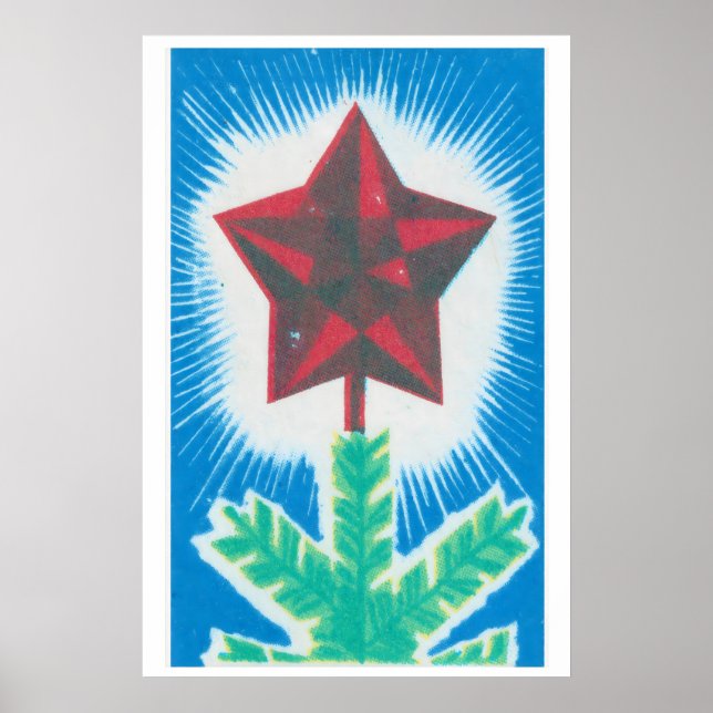 Impressão de Arte Caixa de Fósforos Árvore de Nata (Frente)