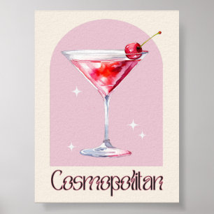 Impressão de Arte Cosmopolita Poster de coquetel