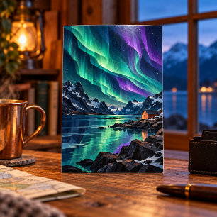 Impressão de arte da aurora sobre o Inlet