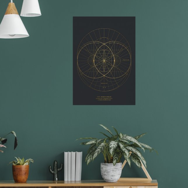 Impressão de Arte da Bússola Estelar de Geometria  (Sala de Estar 1)