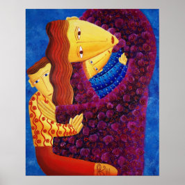 Impressão de Arte da Família Pintura em acrílico d