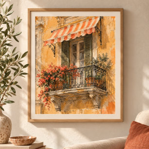 Impressão de Arte da Varanda Siciliana