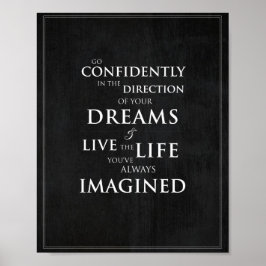 Impressão de arte de 8"x10", citação inspiracional