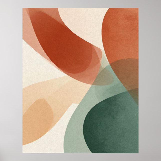 Impressão de Arte de Abstrato Moderno (Frente)
