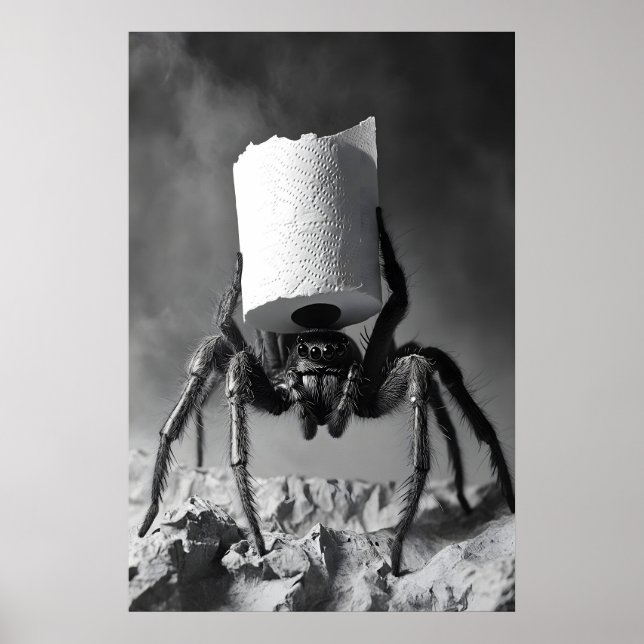 Impressão de Arte de Banheiro de Rolo de Papel Hig (Frente)