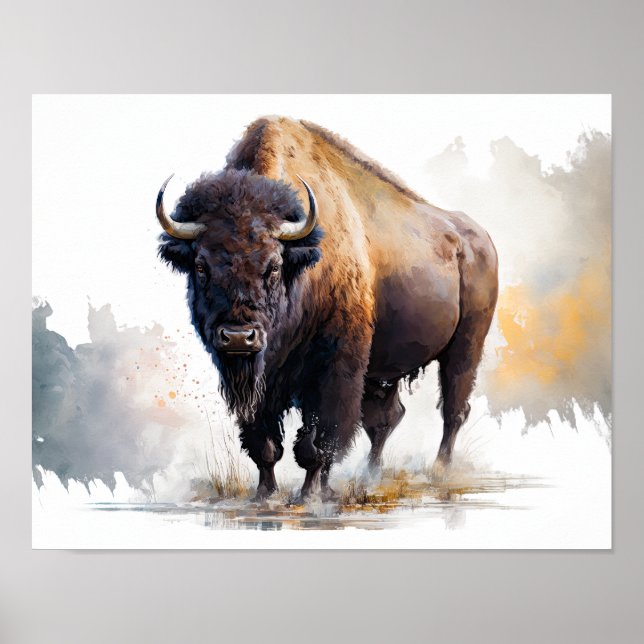 Impressão de Arte de Buffalo Ocidental (Frente)
